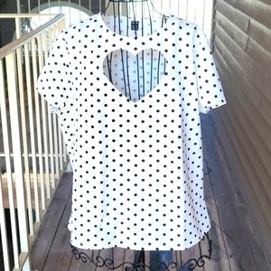 Brand New in Bag Shein Heart Cut Out Shirt.
